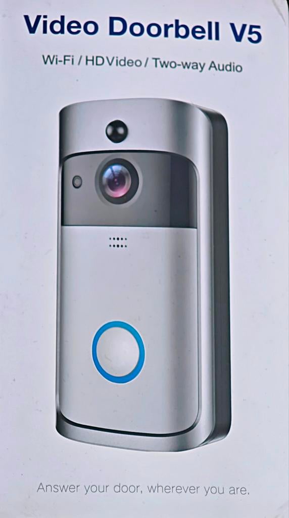 Video Deurbel V5 - HD Video, Wi-Fi, Two-way Audio (Nieuw), Ophalen of Verzenden