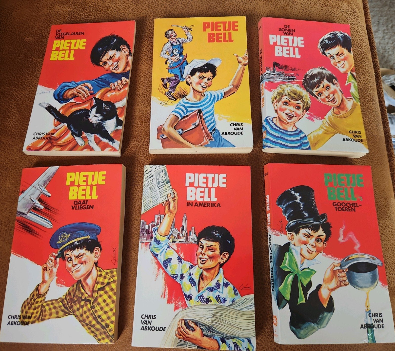 6 Pietje Bell pocketboeken | Chris van Abcoude, Boeken, Ophalen of Verzenden, Gelezen