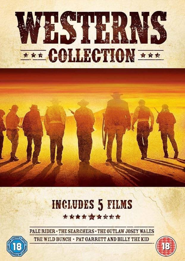 Western collection - 5 films - Wild Bunch e.a., 1960 tot 1980, Engels, Vanaf 16 jaar, Verzenden