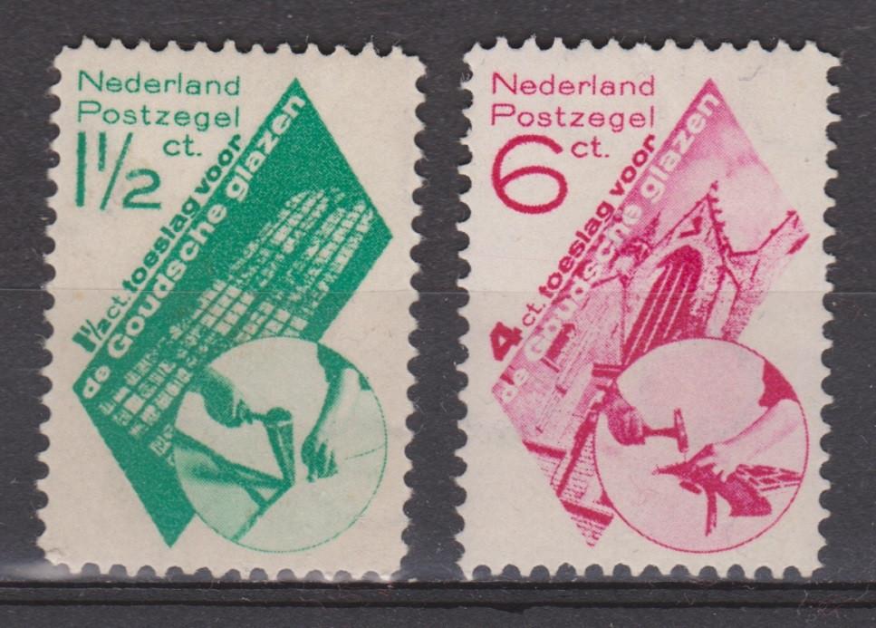 NVPH 238 - 239 PF Goudse Glazen 1931 OUD NEDERLAND p/stuk, Postzegels en Munten, Postzegels | Nederland, Ophalen of Verzenden