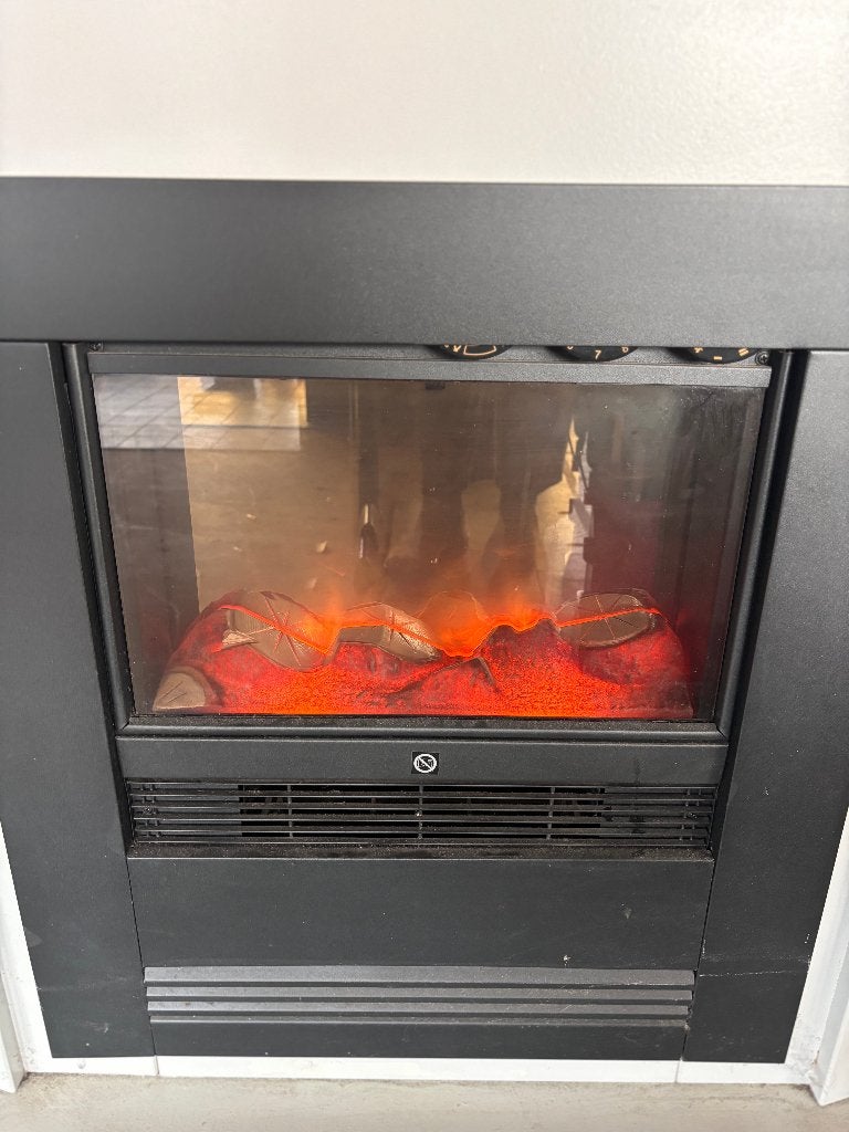 Elektrische haard sfeerhaard met schouw wit  CS26764, Huis en Inrichting, Ophalen, Gebruikt, Vrijstaande haard, Elektrische haard