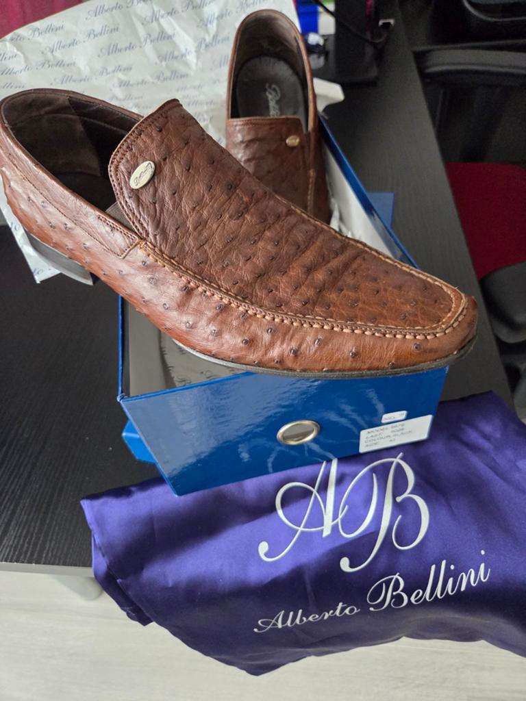 Te koop Alberto Bellini heren schoenen bruin, Ophalen of Verzenden, Zo goed als nieuw, Bruin