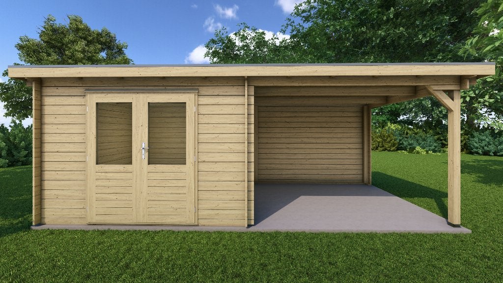 Fonteyn Basicline Jasmijn met overkapping 600 x 250cm