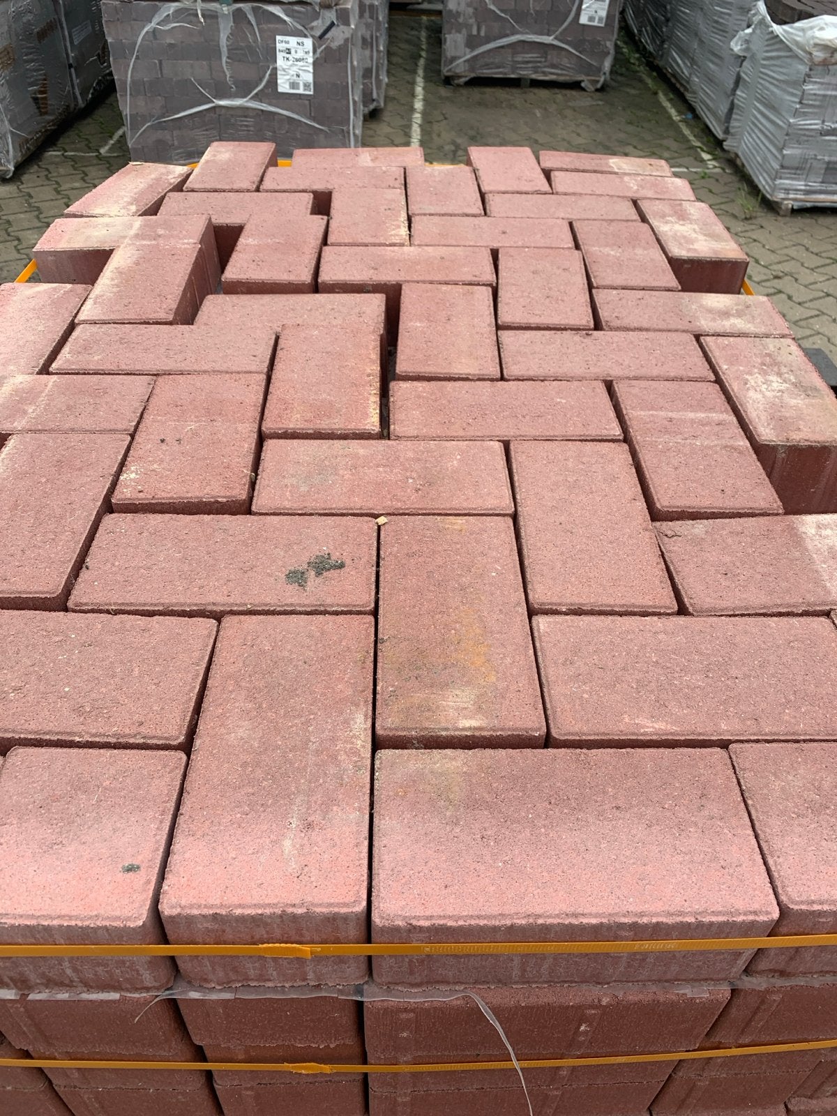 Strackstone Bss Wijnrood 60m2 restant €19,50/m2, Klinkers, Nieuw, Ophalen of Verzenden, 10 m² of meer