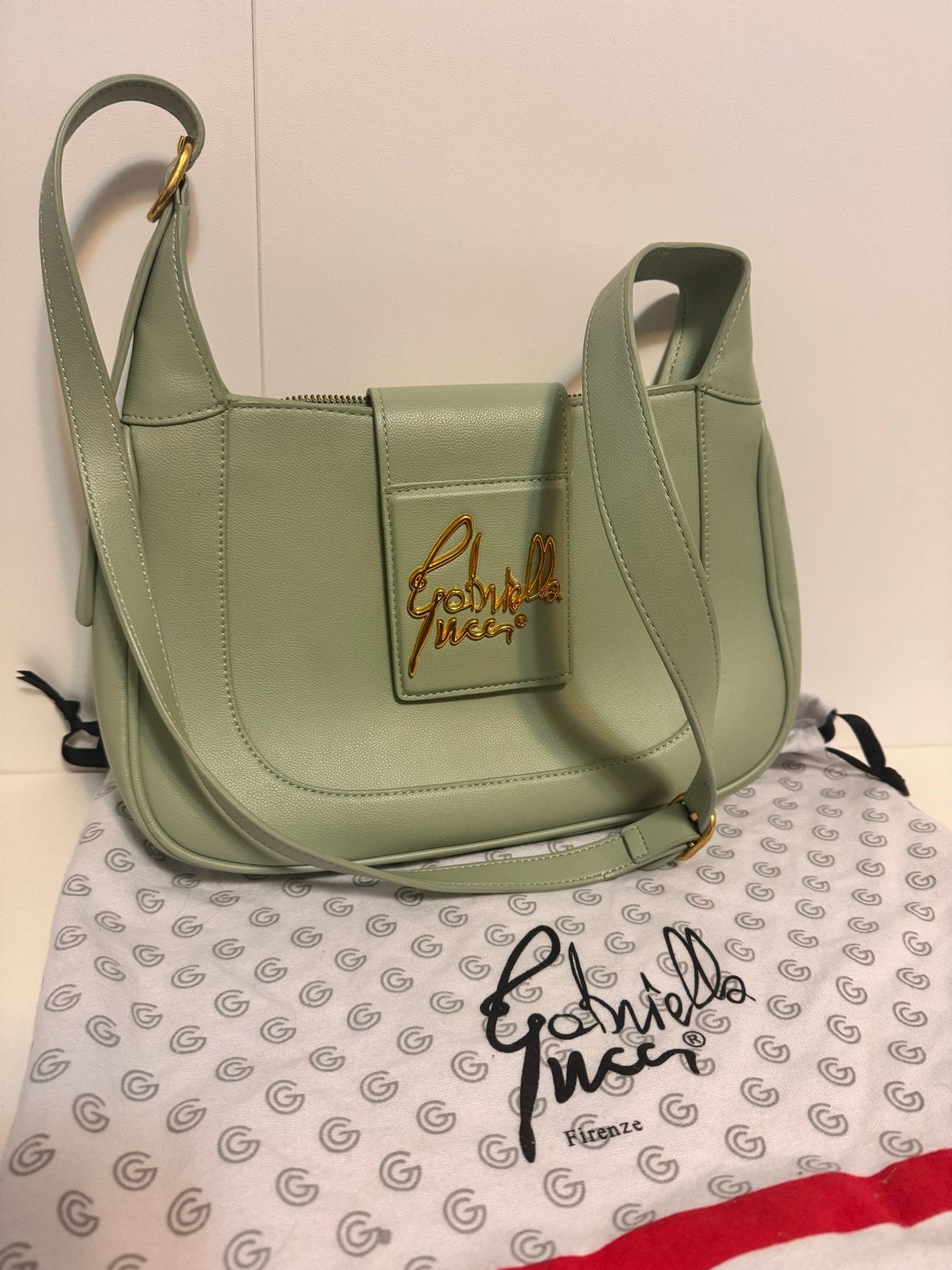 Gabriella Gucci Firenze   Tas - Zo goed als nieuw, Ophalen of Verzenden, Zo goed als nieuw, Groen, Schoudertasje