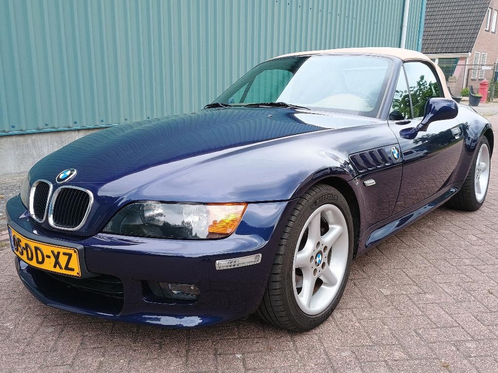 BMW Z3 2.8 Handgeschakeld 1998, Auto's, 195 pk, Cabriolet, Blauw, Stoelverwarming
