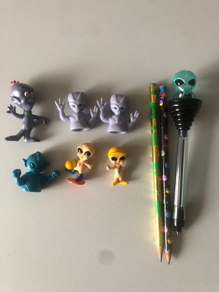 Ruimte figuurtjes Alien Widget popjes, Ophalen of Verzenden, Zo goed als nieuw