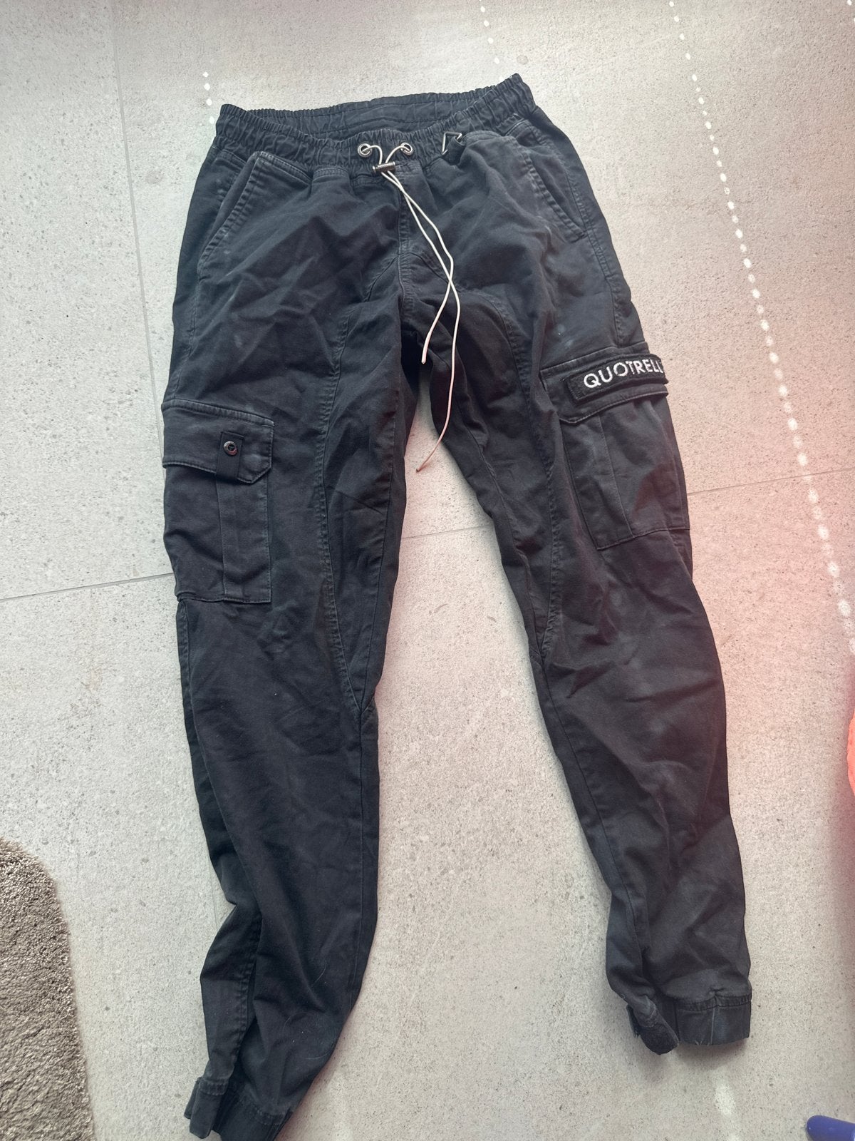Quotrell cargo broek, maat S, Ophalen of Verzenden, Zo goed als nieuw, Maat 46 (S) of kleiner, Zwart