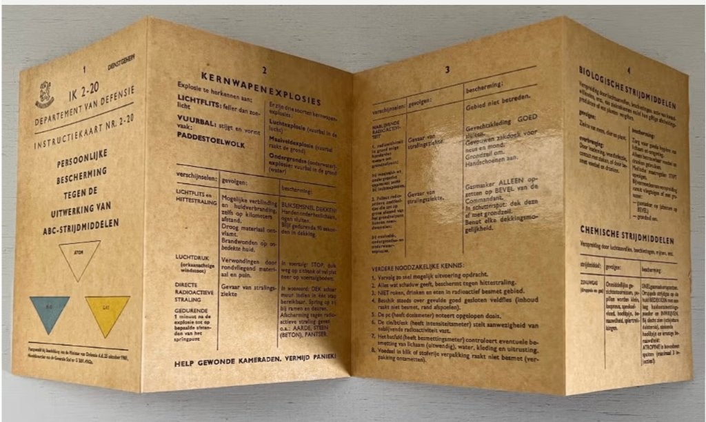 Militair Instructiekaart IK 2-20 dienstgeheim document 1961, Verzamelen, Ophalen of Verzenden, Overige soorten, Nederland, Overige typen
