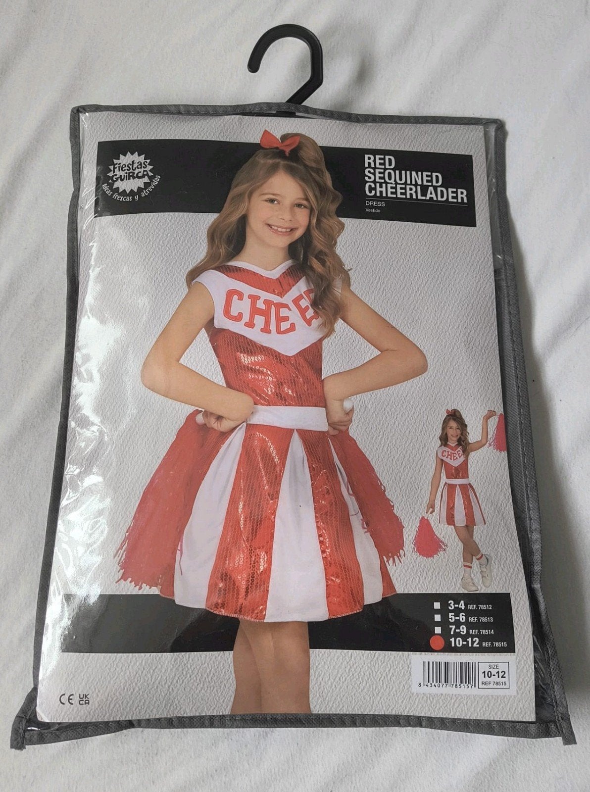 Cheerleader setje met pompoenen maat 10-12 jaar, Kinderen en Baby's, Ophalen of Verzenden, Zo goed als nieuw, 146 t/m 152, Meisje