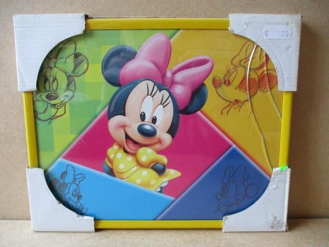 adv10157 minnie mouse schilderijtje, Verzamelen, Disney, Ophalen, Overige figuren, Gebruikt, Overige typen