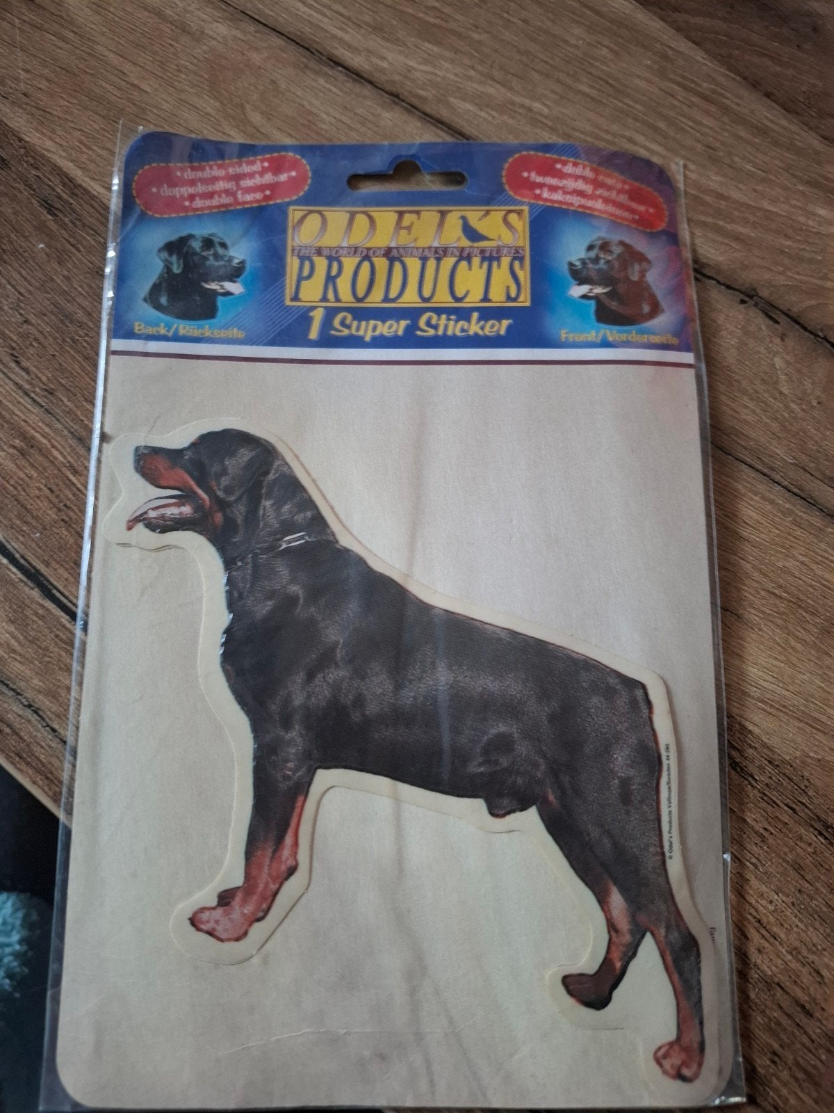 Rottweiler Sticker - Dubbelzijdig - Odeiks Products, Ophalen of Verzenden, Nieuw, Dier en Natuur