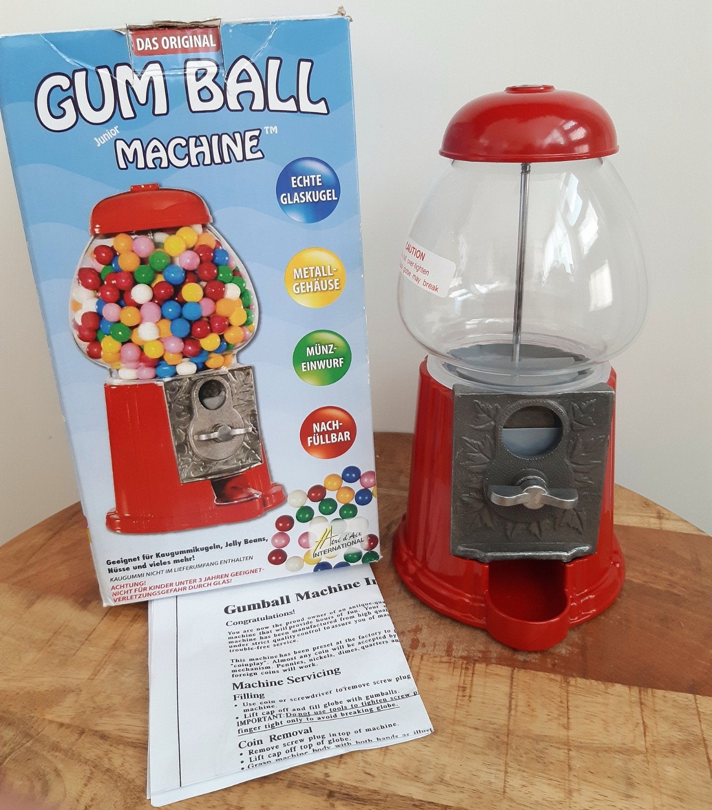 Kauwgomballen Automaat van Metaal & Glas, Verzamelen, Ophalen of Verzenden, Nieuw