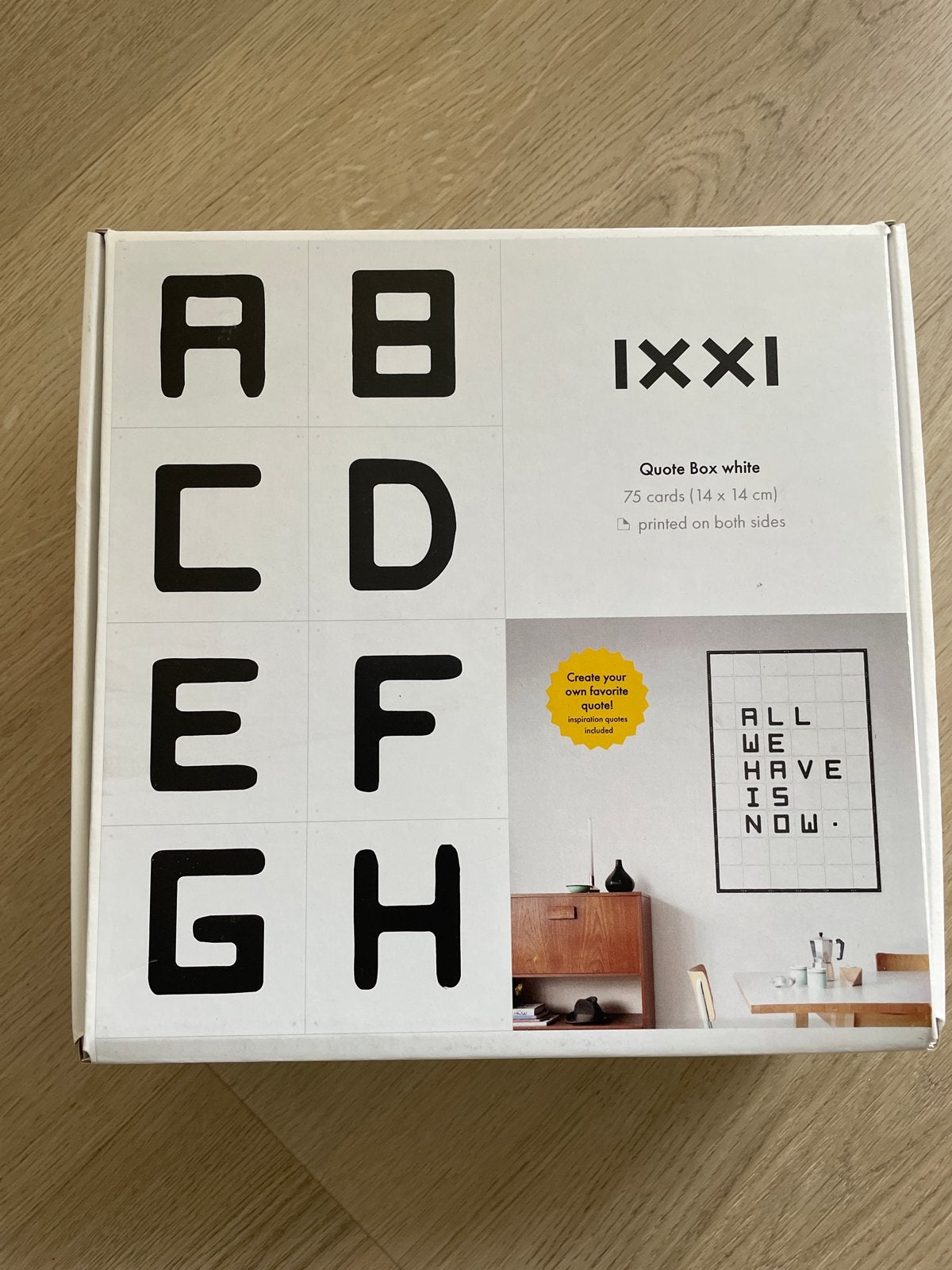IXXI Quote Box White - Maak je eigen wanddecoratie, Eigen ontwerp, Papier/karton, Nieuw, Ophalen of Verzenden
