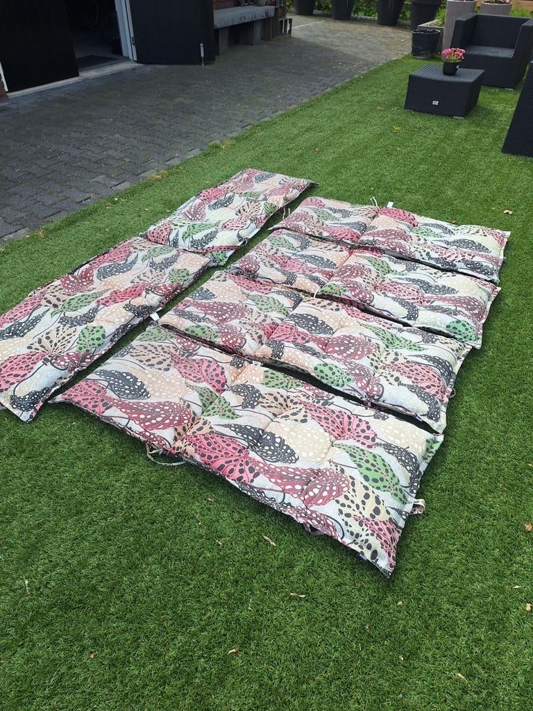 6 Hartman tuinkussens met hoge rug - Gebruikt, Ophalen, Gebruikt