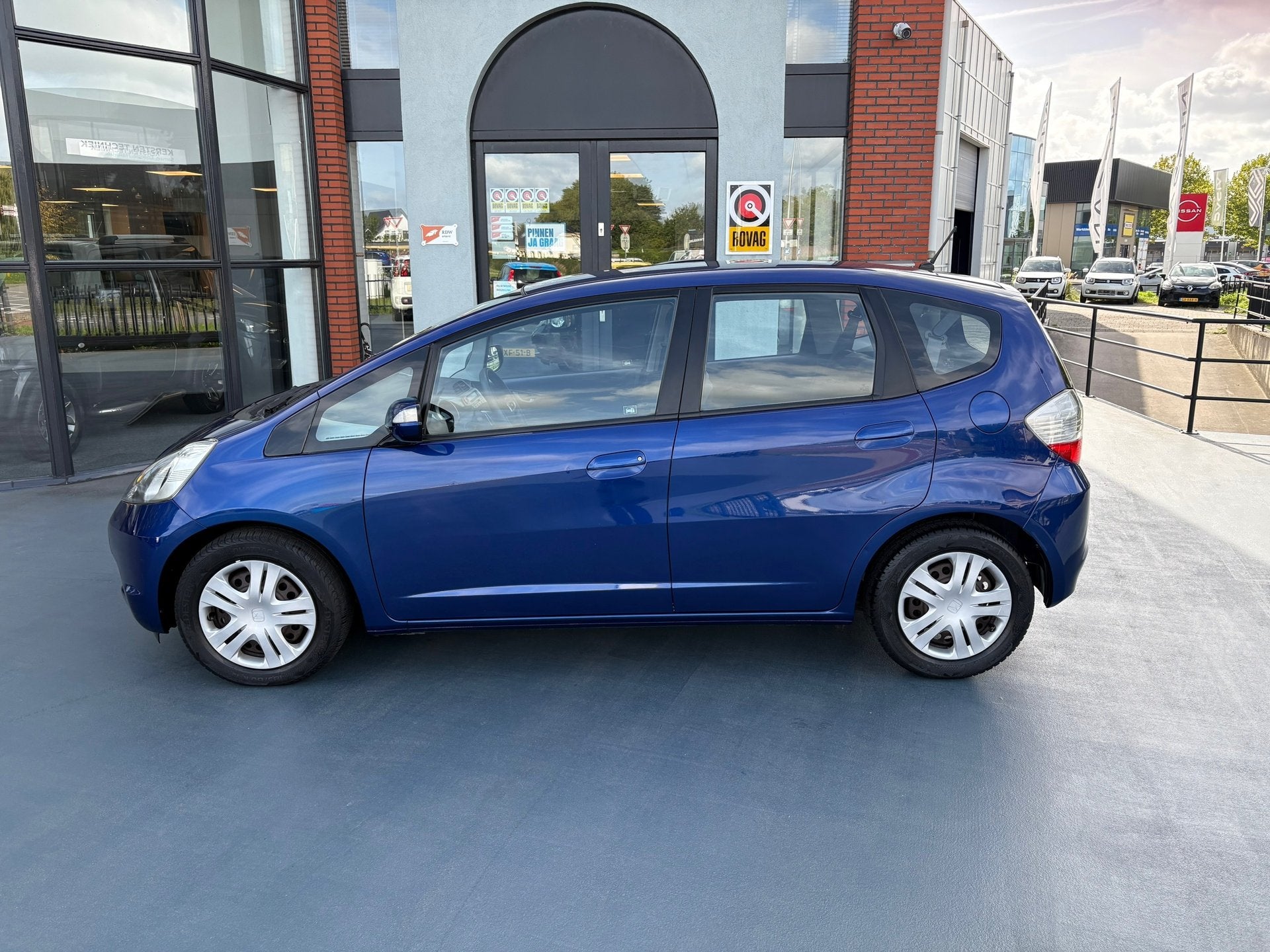 Honda Jazz 1.4 Comfort AUTOMAAT CLIMATE CONTROL, Auto's, 450 kg, Gebruikt, 4 cilinders, Blauw
