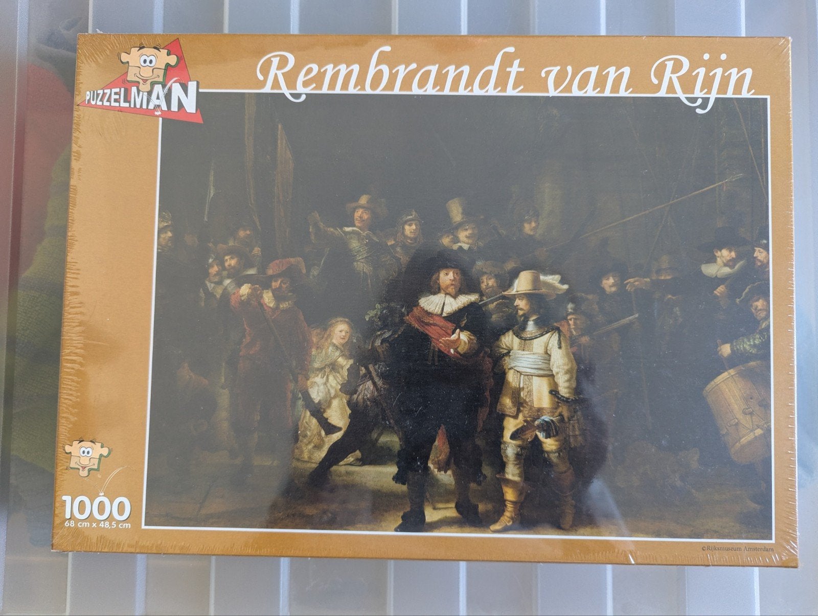 Puzzelman Rembrandt van Rijn De Nachtwacht 1000 stukjes, Ophalen of Verzenden, 500 t/m 1500 stukjes, Nieuw, Legpuzzel