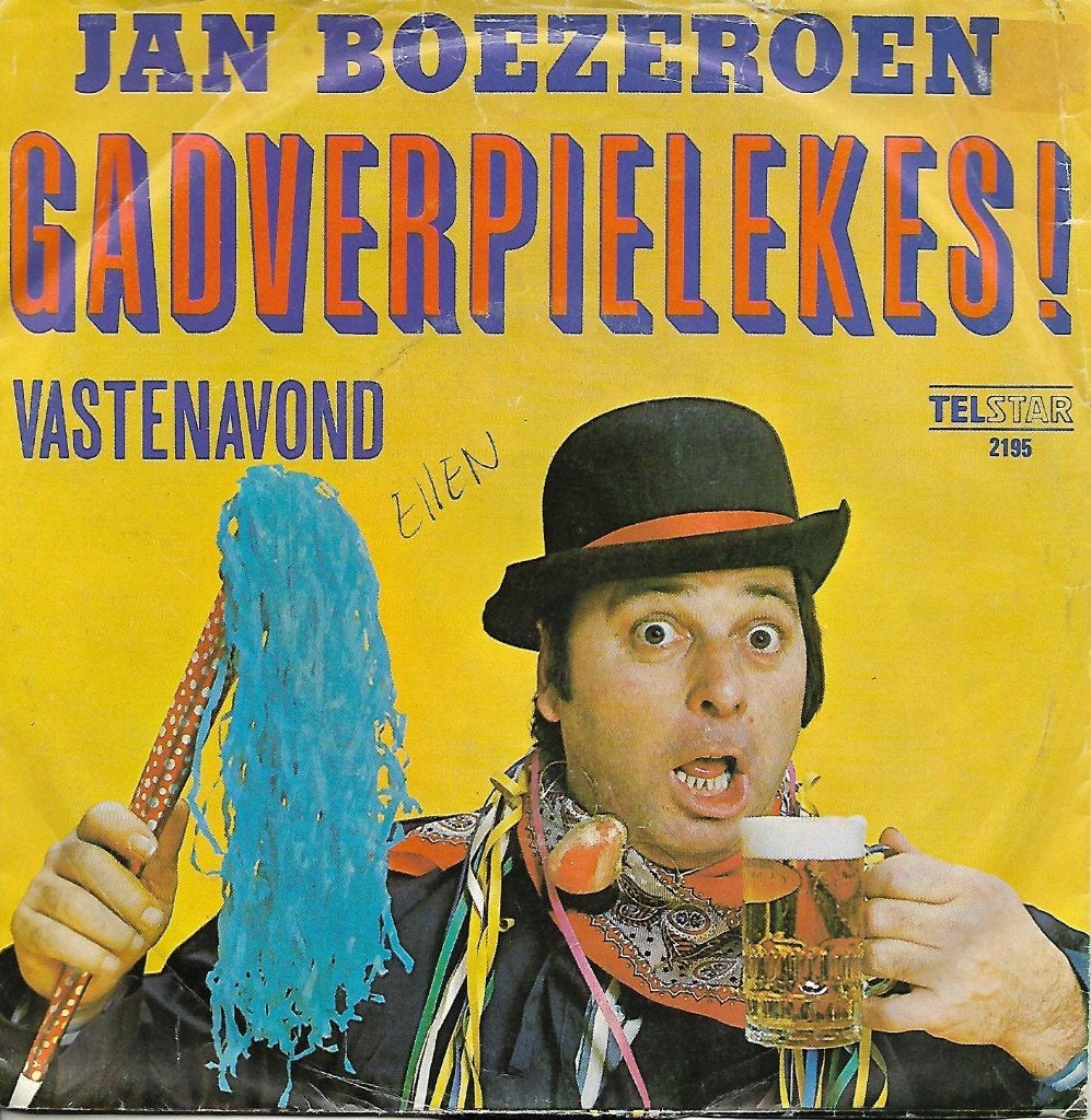 Jan Boezeroen - Gadverpielekes ! (Telstar), Cd's en Dvd's, Ophalen of Verzenden, Gebruikt, 7 inch, Nederlandstalig