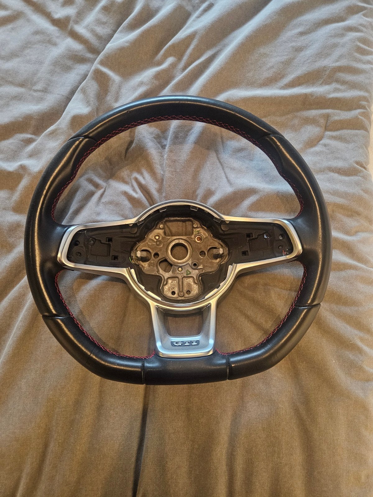 VW Golf Polo GTI Stuur - Leder met rode stiksels, Ophalen of Verzenden, Gebruikt, Volkswagen