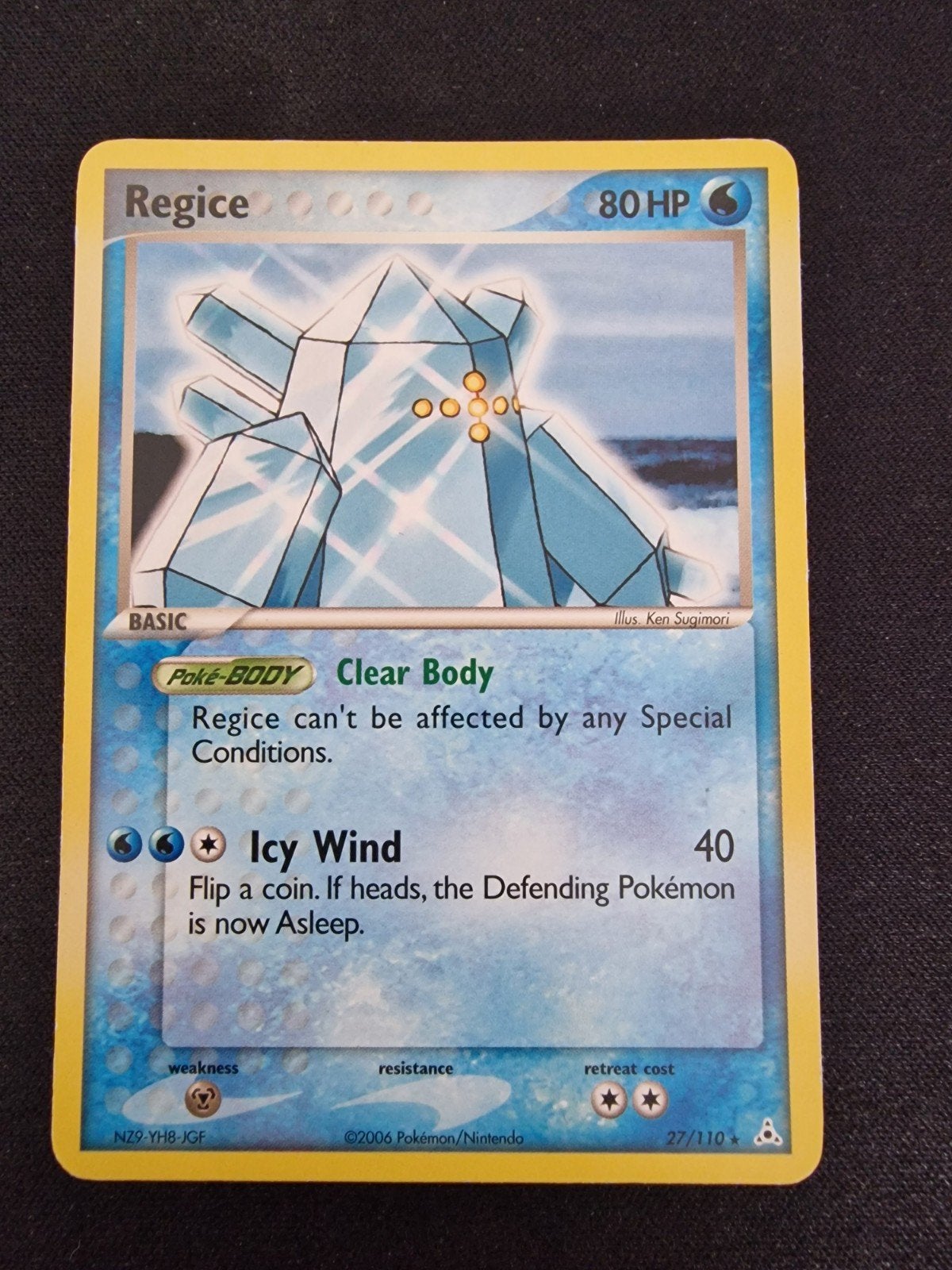Regice Pokémon kaart - NM conditie, Verzenden, Zo goed als nieuw, Losse kaart