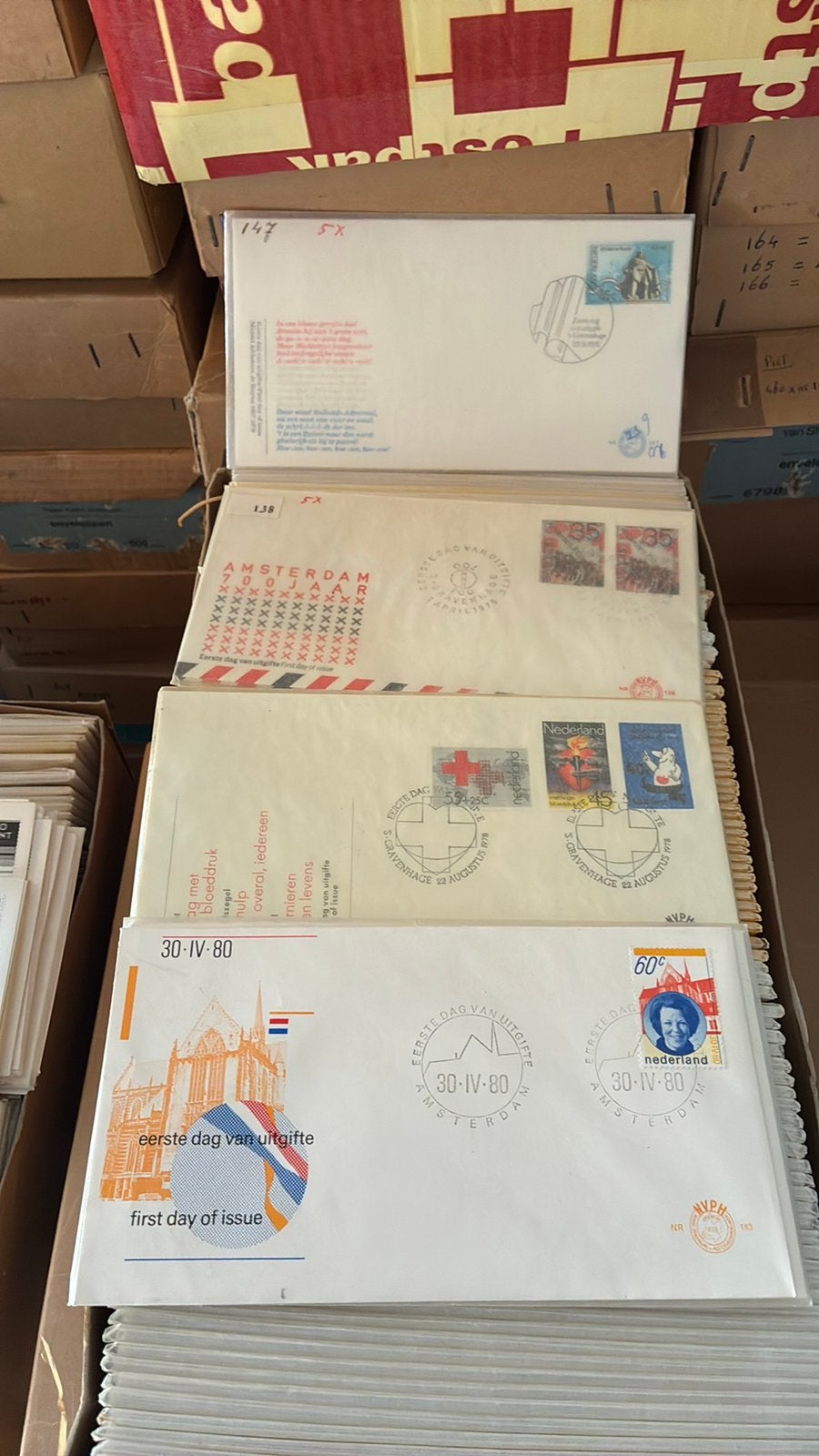 Te koop partij 1e dag enveloppe, Ophalen, Nederland