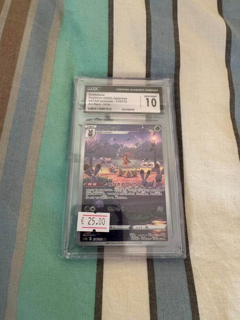 Pokémon - Kricketune 174/172 CGC 10 Grade, Ophalen of Verzenden, Zo goed als nieuw, Losse kaart, Foil
