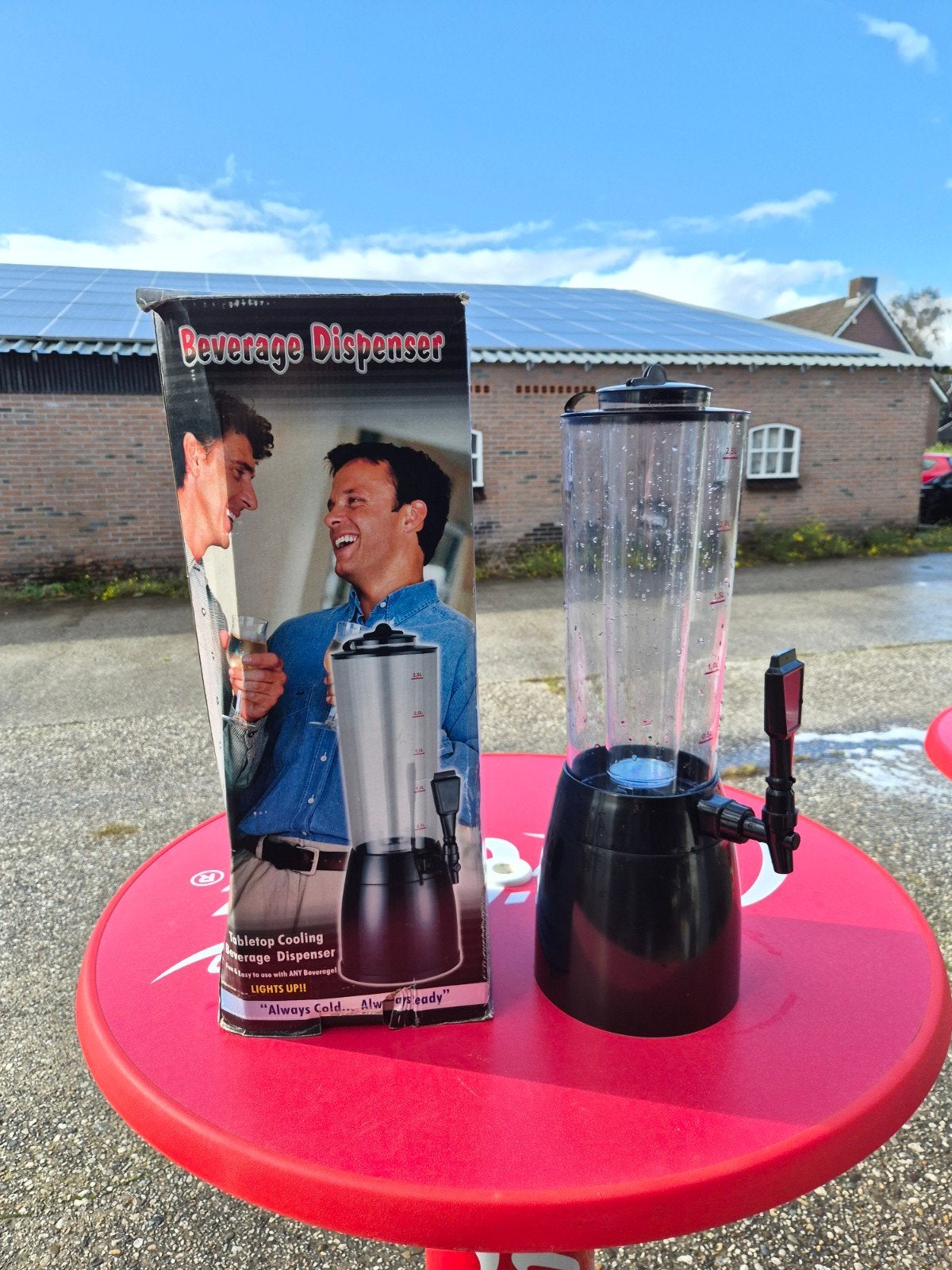 Drankdispenser met tapkraan - Ideaal voor feestjes!, Ophalen, Overige typen, Kunststof, Zo goed als nieuw