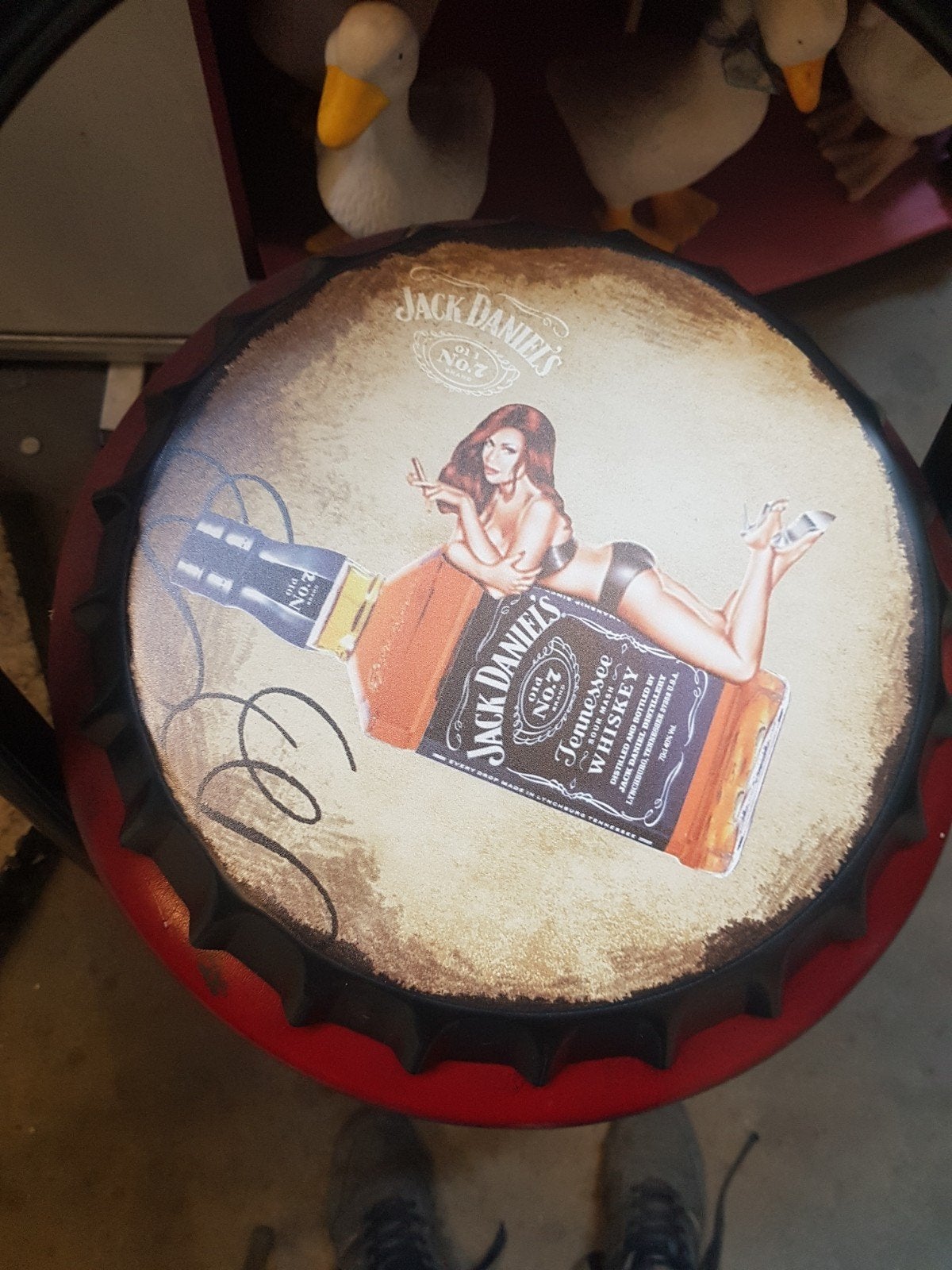 jack Daniels  dop doorsnede 30cm, Verzamelen, Merken en Reclamevoorwerpen, Ophalen, Nieuw, Reclamebord