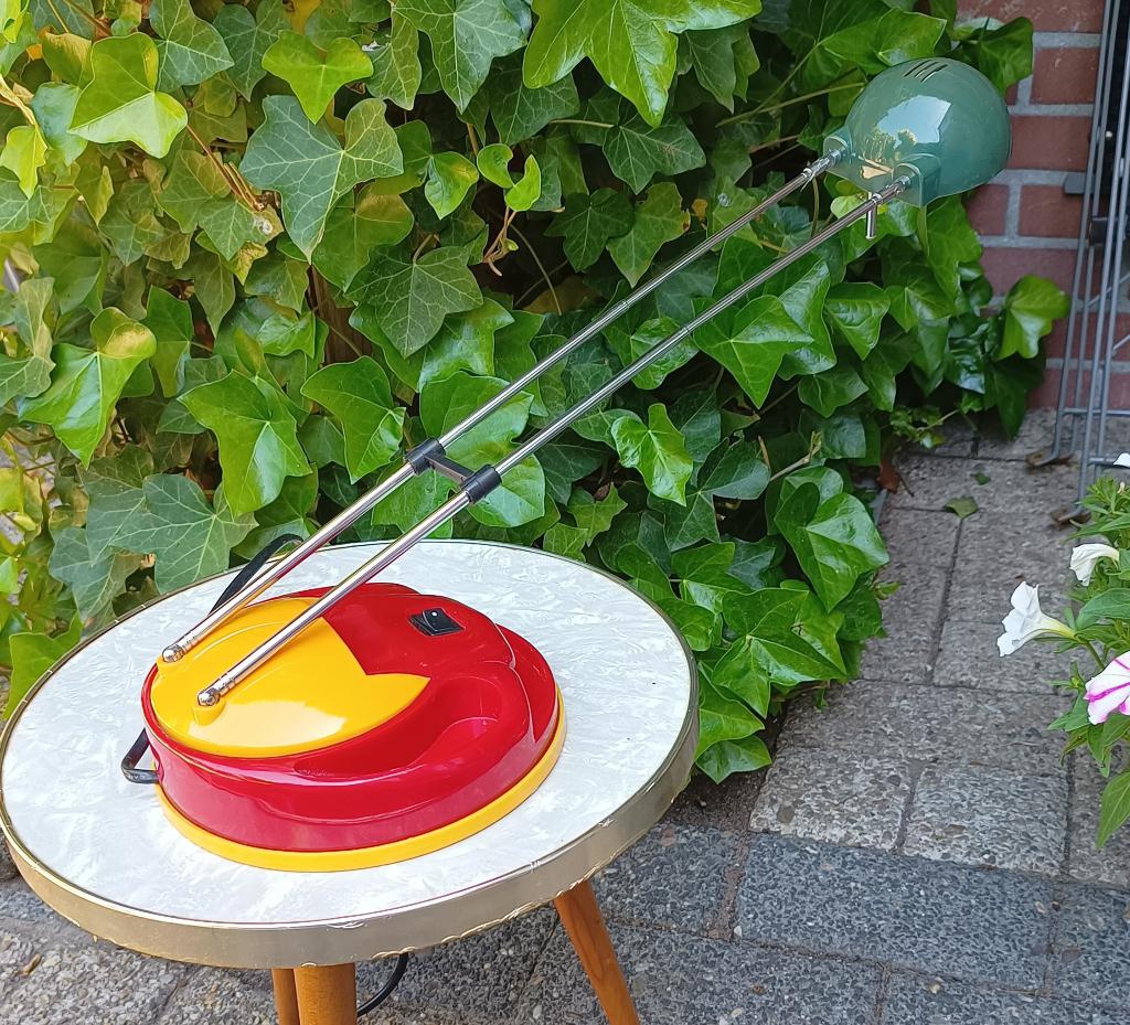Vintage Massive bureaulamp/tafellamp- Memphis  Milano stijl, Glas, Gebruikt, 50 tot 75 cm, Vintage, Retro - Memphis  Milano  design