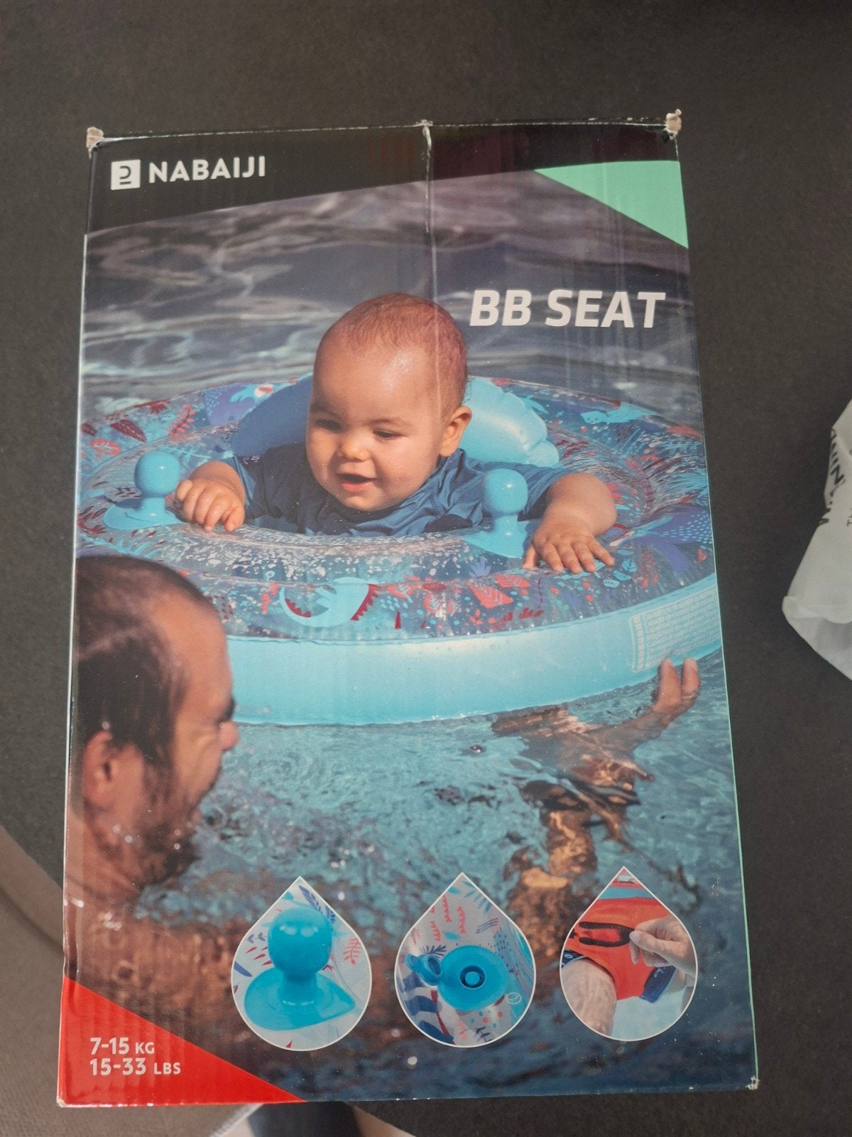 Nabaiji babyfloat verstelbaar 7-15 kg, nooit gebruikt, Ophalen