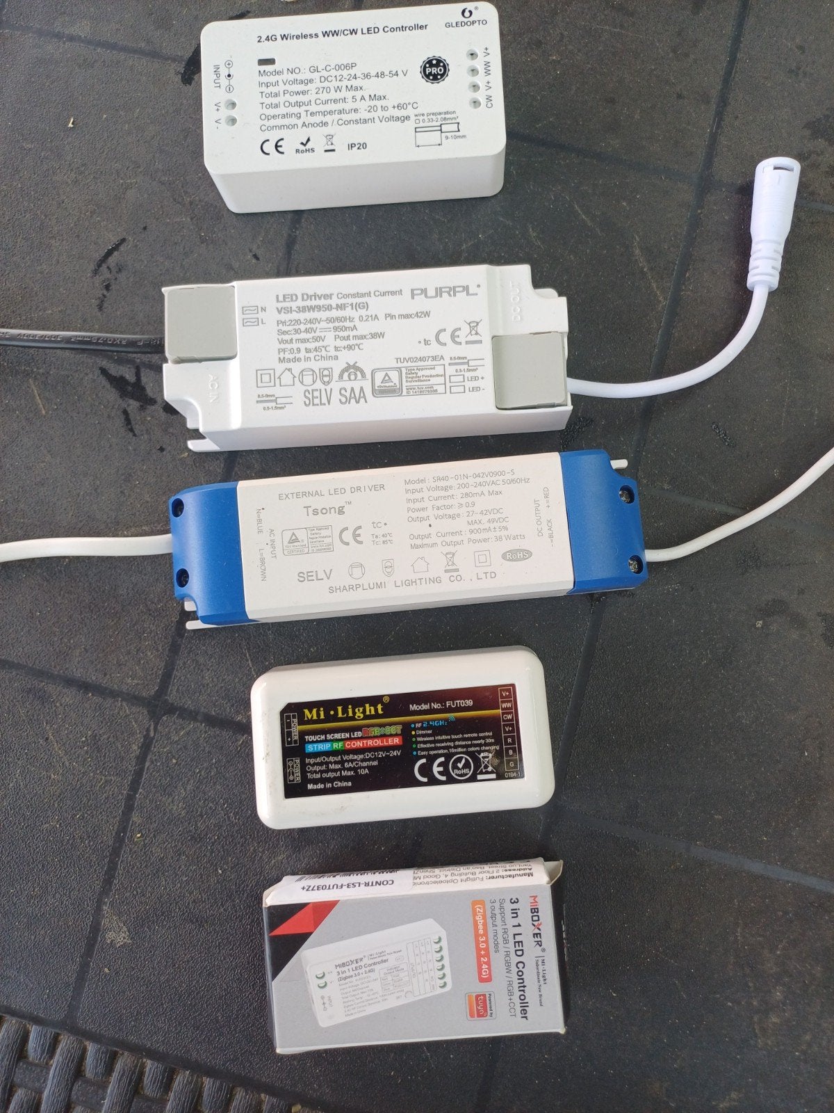 Diverse LED Drivers en Controllers - Mi-Light, Purpl, Tsang, ., Nieuw, Ophalen of Verzenden, .