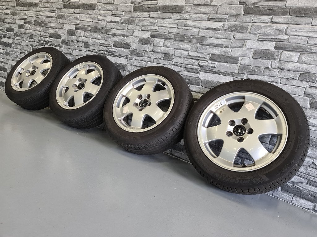 Stoere set Volvo XC velgen met goede Michelin banden!, Ophalen, Gebruikt, 16 inch, Banden en Velgen