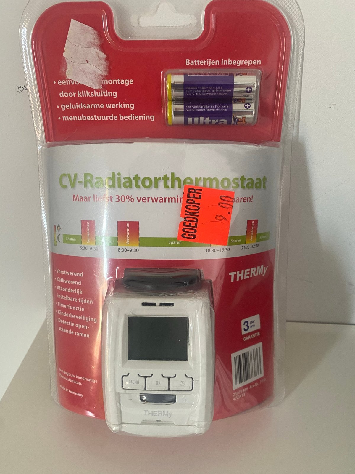 Nieuwe CV-Radiatorthermostaat, Doe-het-zelf en Verbouw, Thermostaten, Ophalen, Slimme thermostaat, Nieuw