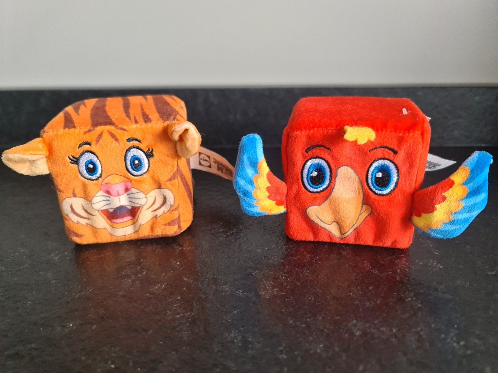 Lidl Jungle Mini's: Tijger en Papegaai Knuffels (2 stuks), Lidl, Ophalen of Verzenden