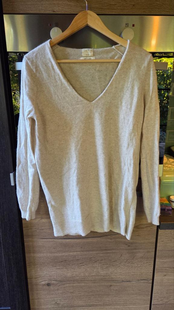 Zara knit kasjmier, Kleding | Dames, Truien en Vesten, Maat 38/40 (M), Beige, Ophalen of Verzenden, Gedragen
