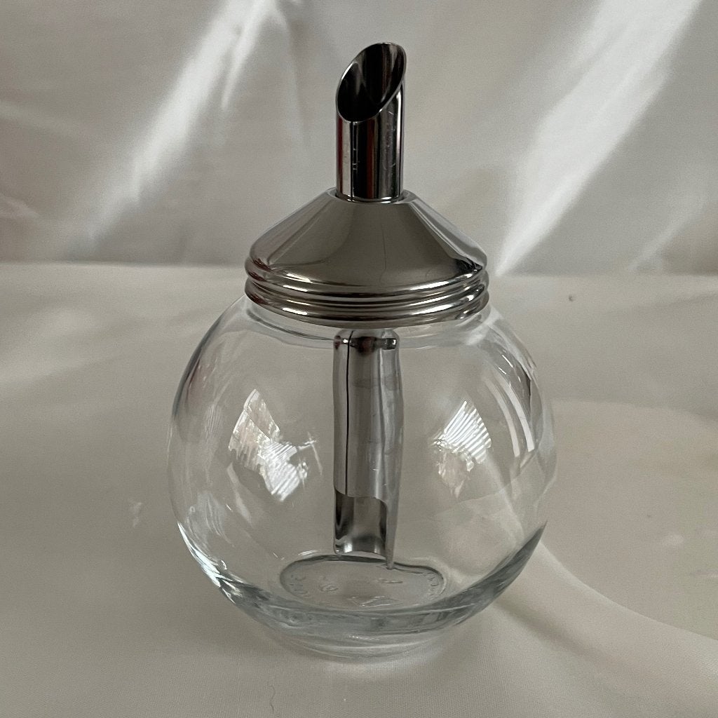 Vintage STOHA Germany Suikerstrooier Glas Metaal, Glas, Zilver, Ophalen of Verzenden, Zo goed als nieuw
