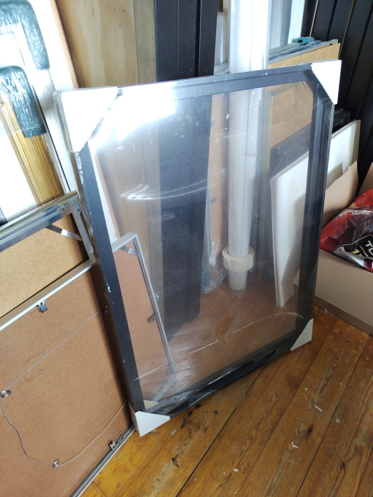 Baklijst zwart 60x80, Minder dan 80 cm, Nieuw, Glasplaat, 160 cm of meer