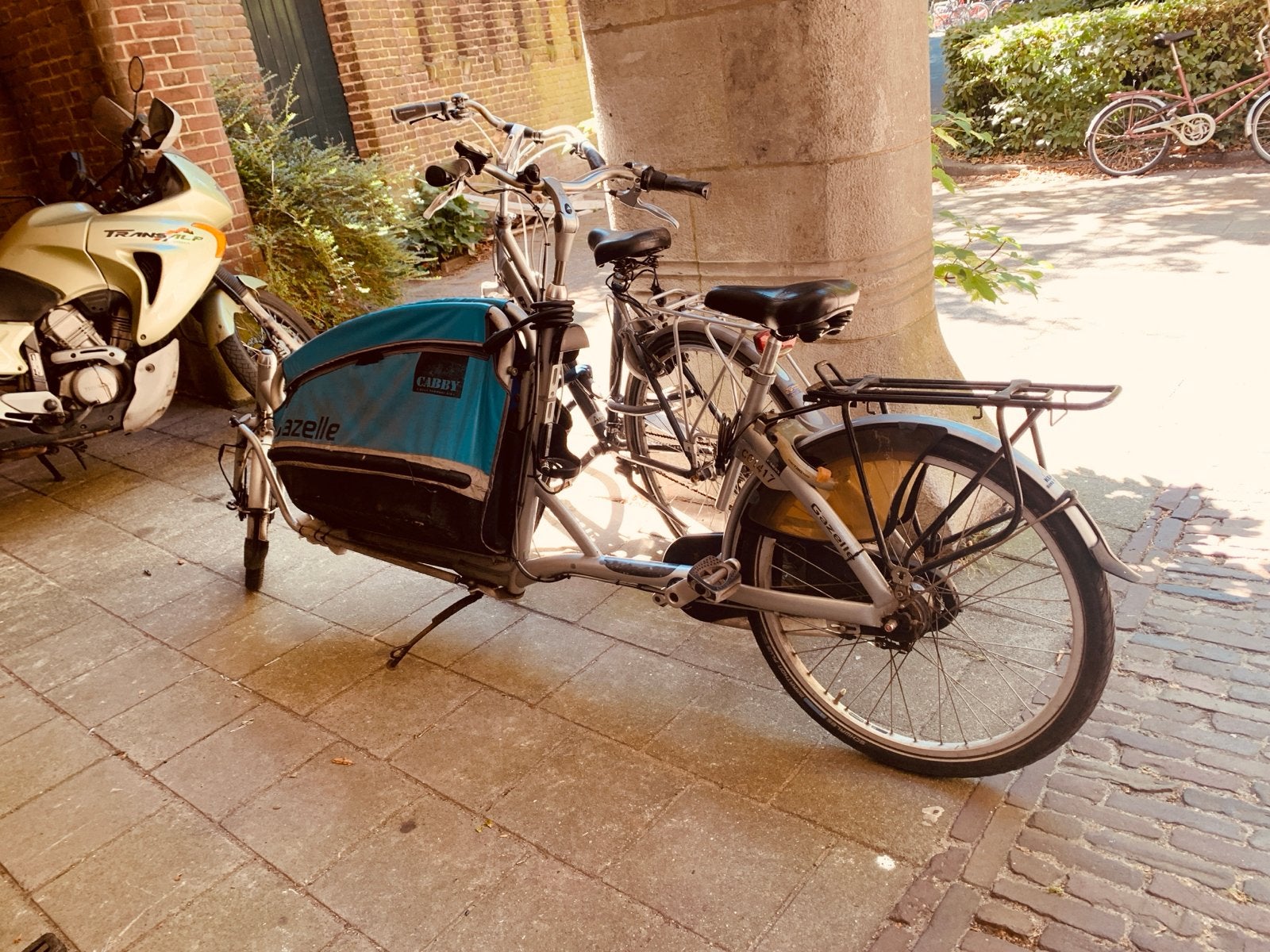 Elektrische Gazelle Cabby-bakfiets met mankementen, Fietsen en Brommers, Fietsen | Bakfietsen, Gebruikt, Elektrisch, Ophalen of Verzenden