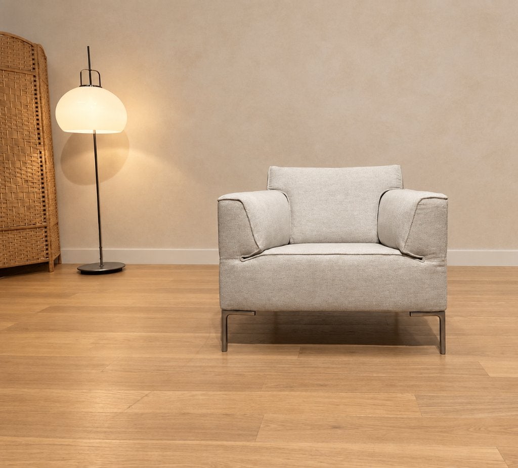 NIEUW Design on Stock Bloq Fauteuil + GARANTIE | NP €2.249, Design Fauteuil Stoel Design on Stock, 75 tot 100 cm, Www.designplaats.nl