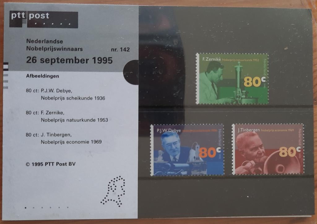 postzegelmapjes Nederlandse Nobelprijswinnaars, Ophalen of Verzenden, Postfris