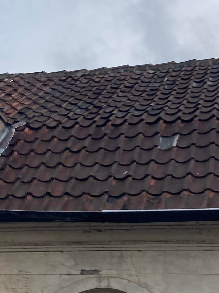 Gratis Gebruikte dakpannen - - Rood/Bruin, Doe-het-zelf en Verbouw, Dakpannen en Dakbedekking, Ophalen, Gebruikt, Steen of Klei