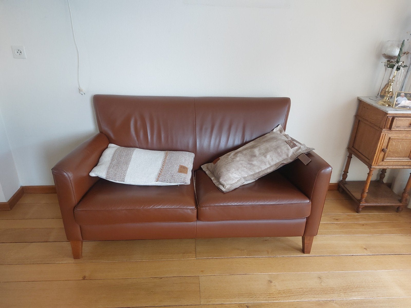 BW design leren 2-zitsbank – cognacbruin – topkwaliteit, Modern, Klassiek, Tijdloos, Gebruikt, 150 tot 200 cm, Tweepersoons