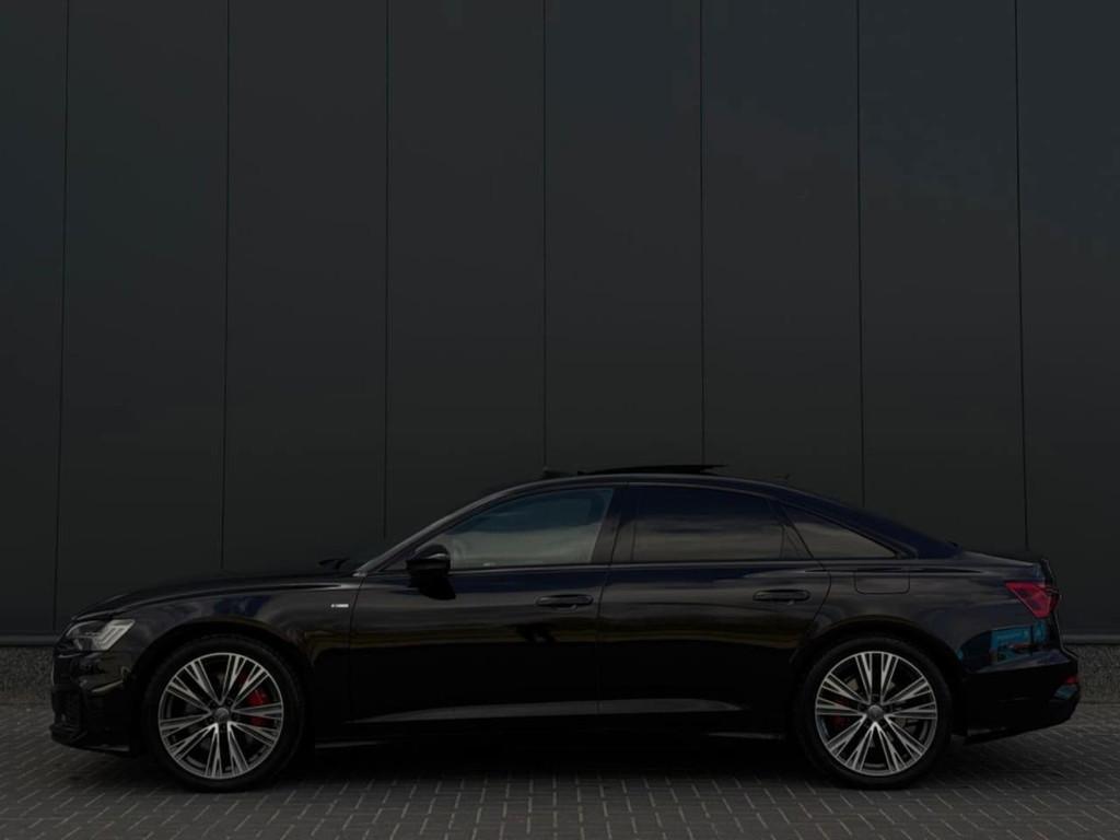 Audi A6 Limousine 55 TFSI 3x S-Line PANO 360 CAMERA TREKHAAK, Auto's, Automaat, Parkeersensor, Gebruikt, 4 cilinders