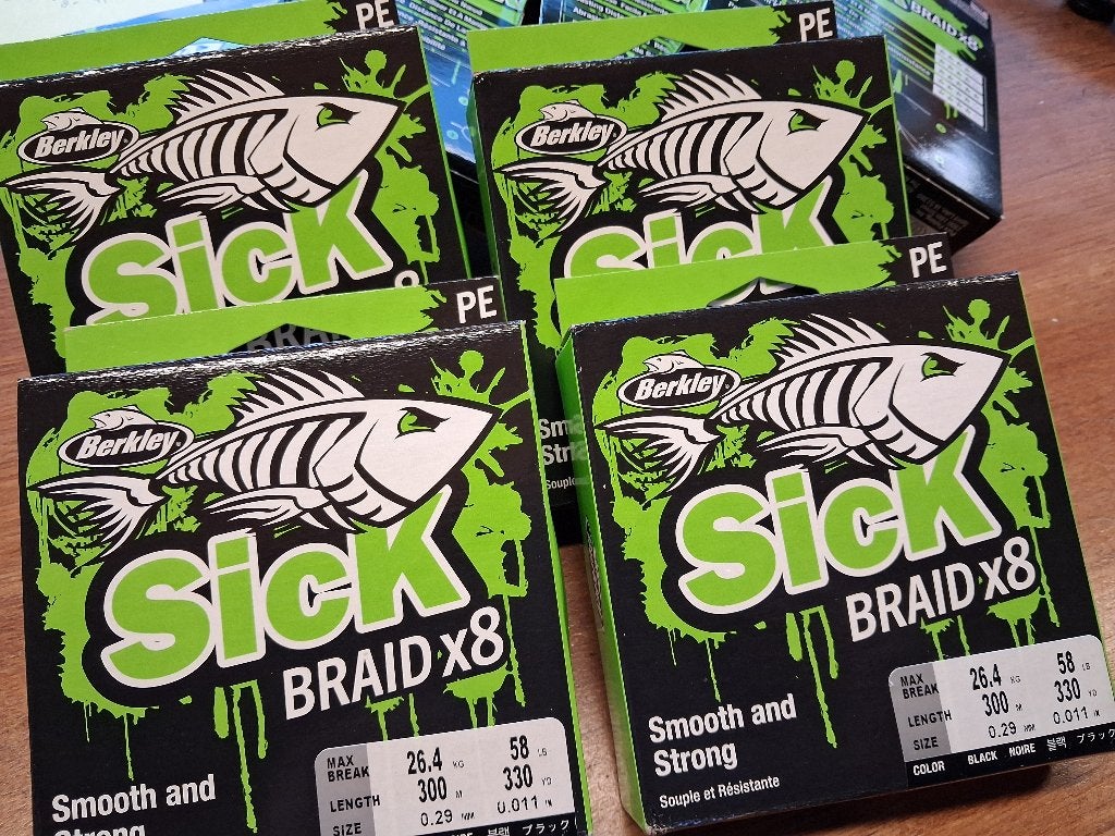 Berkley Sick Braid X8 (300m) kleur Black...0.29mm/26.4 kilo, Tinstraat, Nieuw, Ophalen of Verzenden, Info@purefishing.com