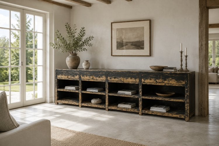 groot landelijk dressoir 300cm