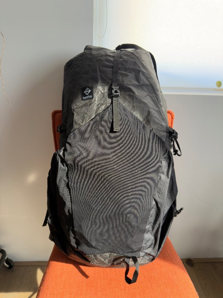 Bonfus Aerus 55L ultralight backpack, Ophalen of Verzenden, Zo goed als nieuw, Rugzak
