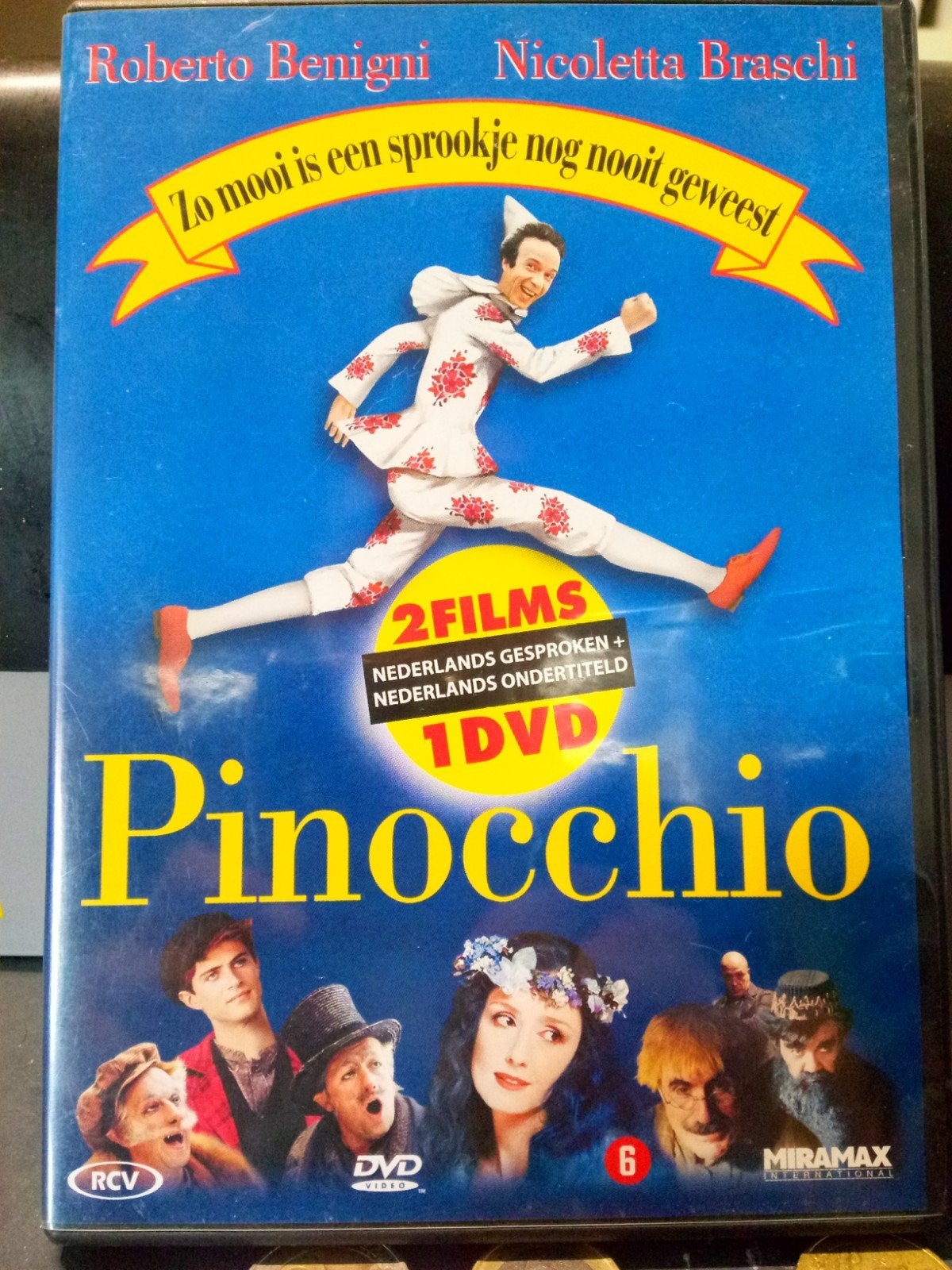 Pinocchio DVD - Roberto Benigni - Nederlandse versie, Nederlands, Inclusief doosje, Zo goed als nieuw, Vanaf 6 jaar