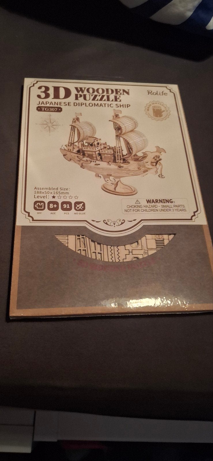 Rolife 3D Houten Puzzel - Japans Diplomatiek Schip TG307, Hobby en Vrije tijd, Modelbouw | Boten en Schepen, Ophalen of Verzenden