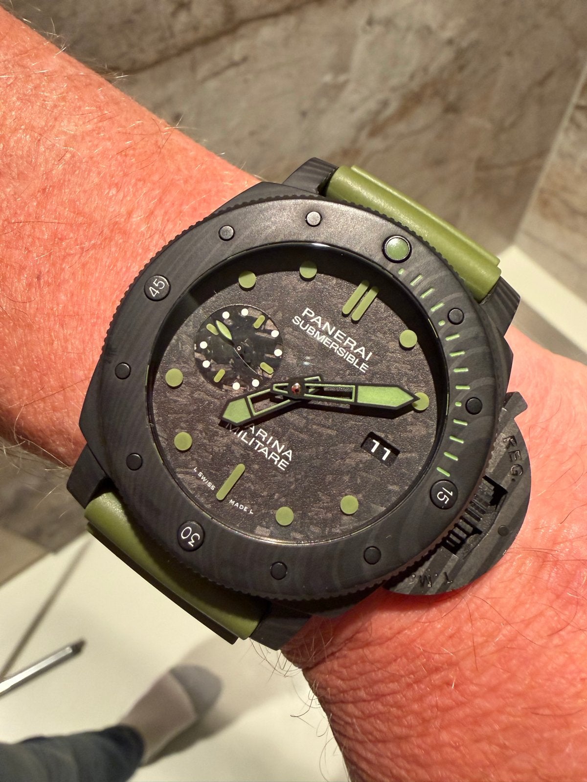 Panerai Submersible Marina Militare - Zeldzaam Duikhorloge, Overige merken, Overige materialen, Polshorloge, Kunststof