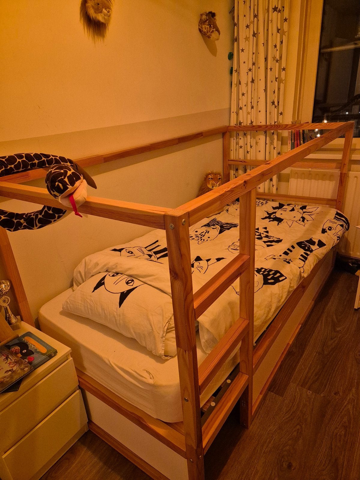 Ikea bed Kura. Keerbaar bed, Gebruikt, 90 cm, Eenpersoons, Bruin